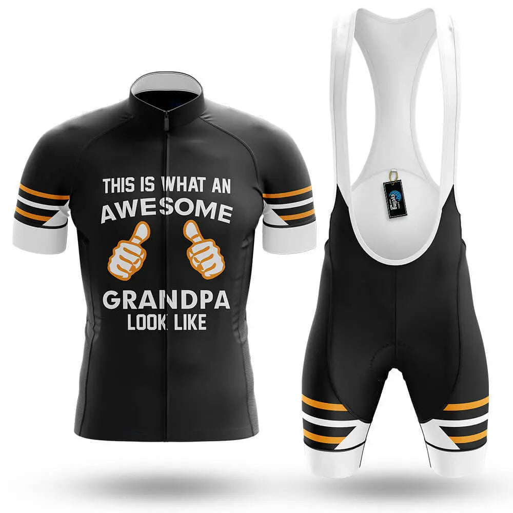 Awesome Grandpa V3 - Black - Men's Cycling Kit