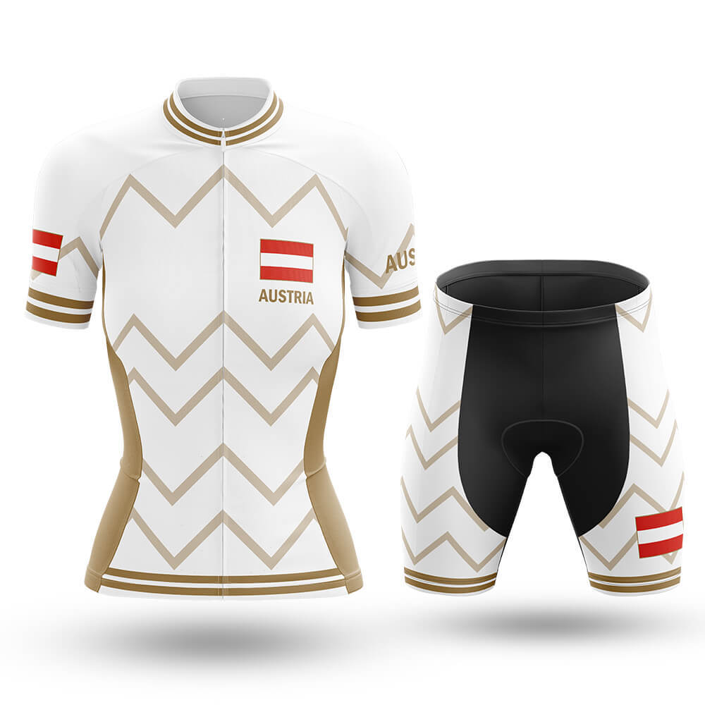 Austria  - Women V17 - White - Cycling Kit