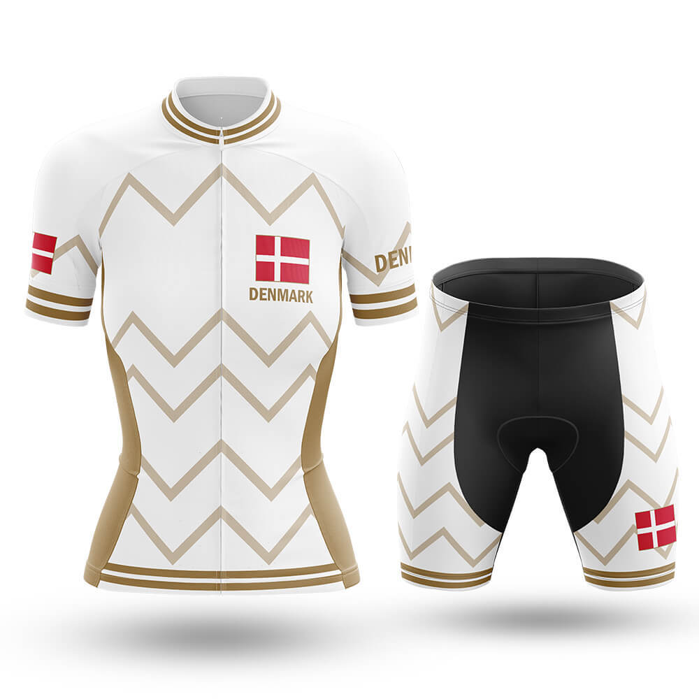 Denmark  - Women V17 - White - Cycling Kit