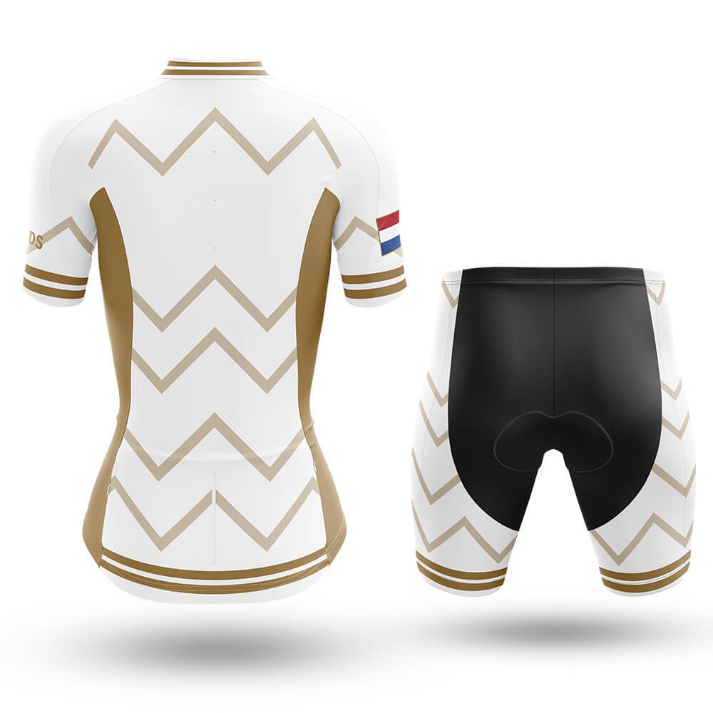 Netherlands - Women V17 - White - Cycling Kit